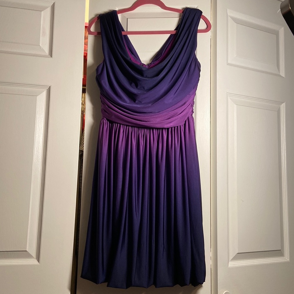 Purple Two Tone Dress